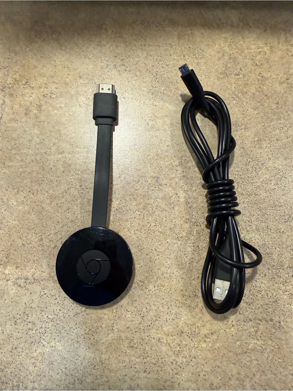 Google Chromecast 2nd Gen With Cable - Black (NC2-6A5) - Tested